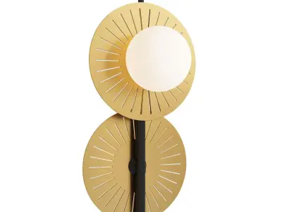 Chandelier Balls and Discs Vertical 2 3D model