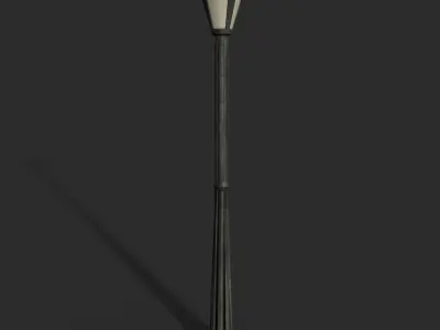 Lamp Post 1 Low-poly 3D model