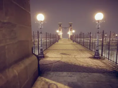 Lion Bridge Low-poly 3D model