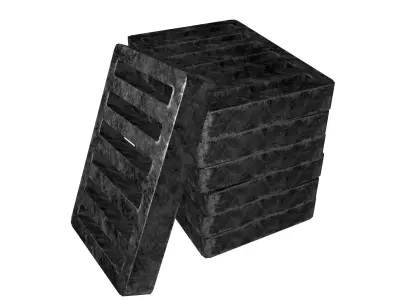 Pile of Manhole Cover v1 001 Low-poly 3D model