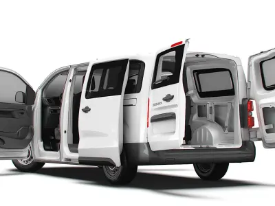 Fiat Scudo CombiVan L3 HQ Interior 2025 3D model