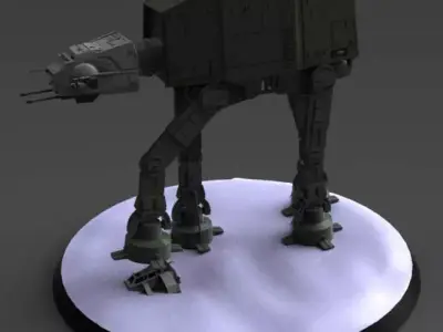 AT AT and snowspeeder 3D print model
