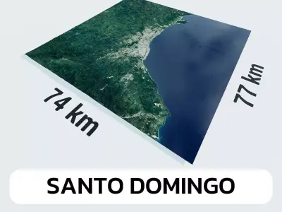 Santo Domingo Dominican Republic City Landscape 3D Model 3D model