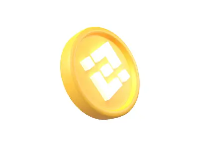 Cartoon Binance Coin v1 001 Low-poly 3D model