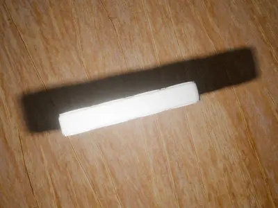 Modern Quilted Mattress Soft Bed Foam Design Low-poly 3D model