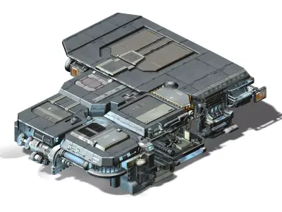 Spacecraft - Ground Platform 03 3D model