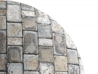 Seamless material of old paving slabs Texture