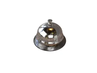 Desk Bell v1 003 Low-poly 3D model
