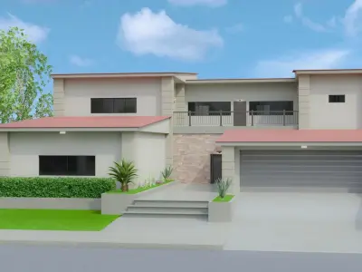 Roll Up Gate with Setbuild Options Low-poly 3D model