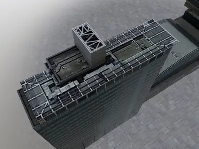 Amsterdam Philips Port Low-poly 3D model