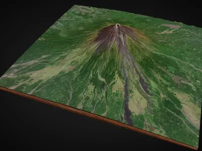 Mayon Volcano 3D model