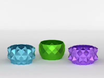 3 Tealight Holders 3D print model
