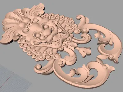 3D carved model furniture 3D design used for artcam aspire E844 3D model