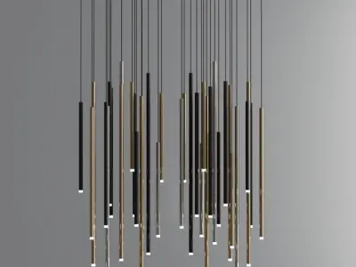 Modern Ceiling Light Led Suspension Collection 3D model