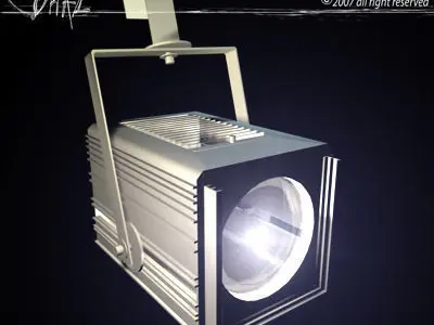 Stage light PC 3D model
