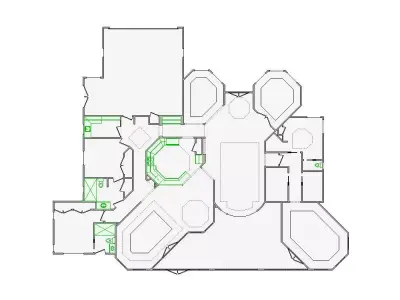  Detailed Interior Sketch - 4501-5000 SF - Xactimate 3D model
