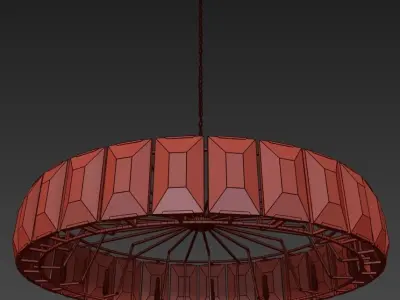 Restoration Hardware  HARLOW CRYSTAL CHANDELIER 60 3D model