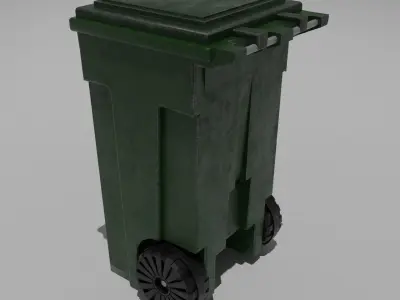 Trash Can 3D model 5