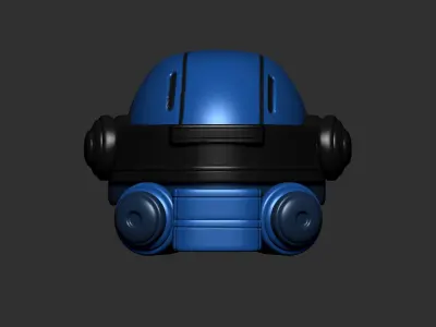 helmet high poly sculpt 3d printable ver 7 3D model 3D model
