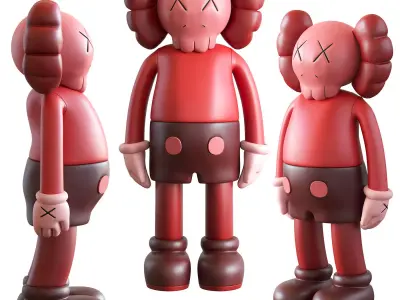 Kaws Red Blush Companion 2016 3D model