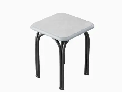 Steel Stool 03 3D model