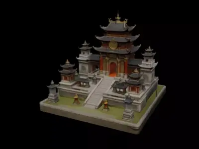  courtyard  pavilion 3D model