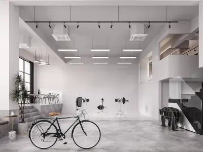 Modern Photography Studio 3D model