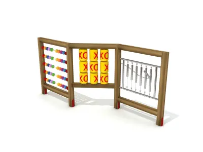 Kids Game Play Equipment 020 Tic-tac-toe Bell 3D model
