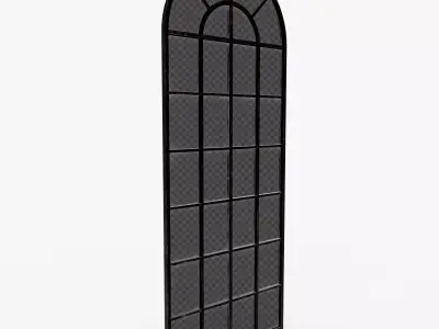 Industrial window Low-poly 3D model