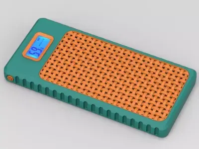 Power Bank 10K mah Enclosure Loop Straight Style 3D print model