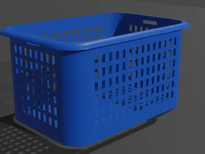 Basket Free low-poly 3D model