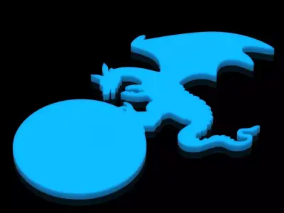 Dragon Door number 3D print model