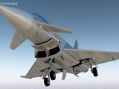  Eurofighter Typhoon Jet Rigged 