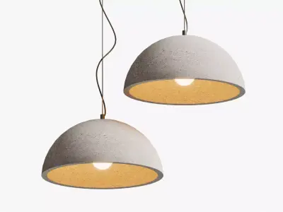 Pendant Grey Scale Wide 3D model