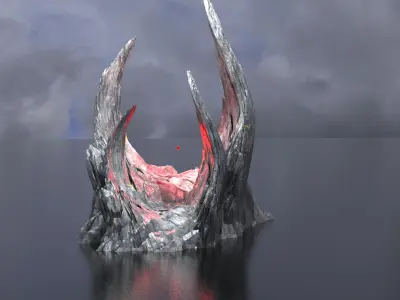 Skeletor Arch Gate  4  3D model