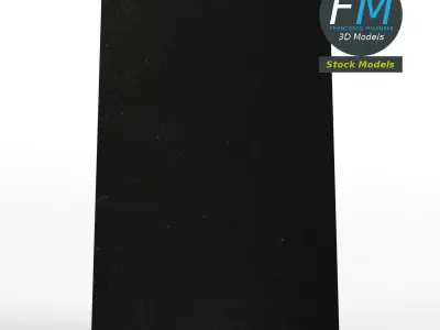 Chalkboard street sign 3D model