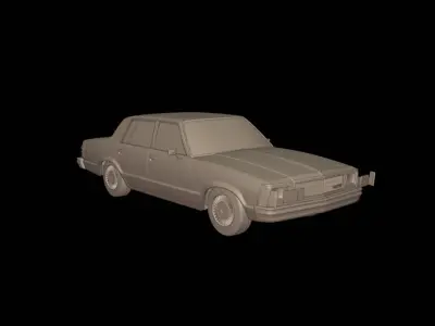 CHEVROLET MALIBU CLASSIC 1981 FOUR DOORS  3D print model