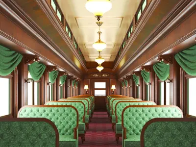  Full Detailed Locomotive Steam Train 