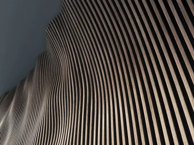 Parametric panel hall n1 3D model