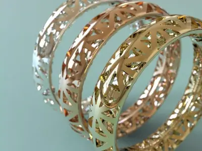 Structured Ring England Flag Hollowed Free 3D print model