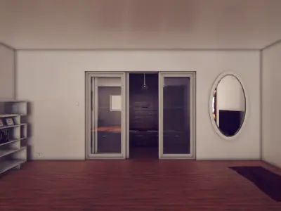 Modern Archviz Bedroom Low-poly 3D model