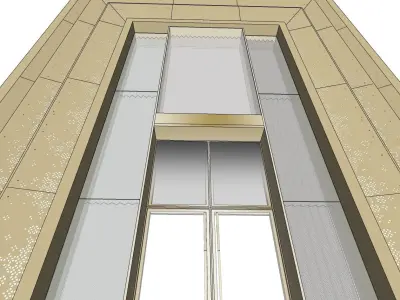 main entrance big entrance door sketchup model 3D model