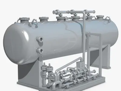 Industrial Metal Storage Equipment 3D model