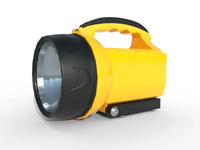 Flashlight Camping - PBR Game Ready Low-poly 3D model