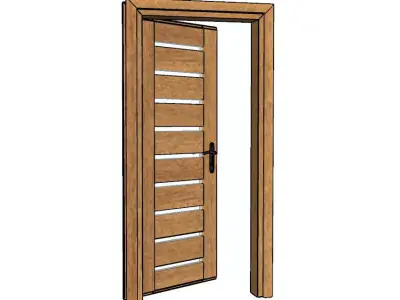 wooden door 3D model
