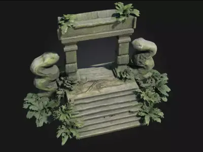 Serpent Portal  Gateway of the Ancient Serpent Cult 3D model