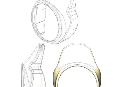 Motorcycle Custom Fairing 3D model