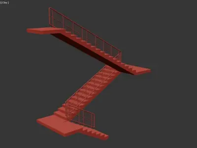 Simple Stair  3D model