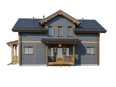 Alpine house Bodak 3D model