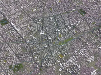 Baoding - 3D City Model Low-poly 3D model